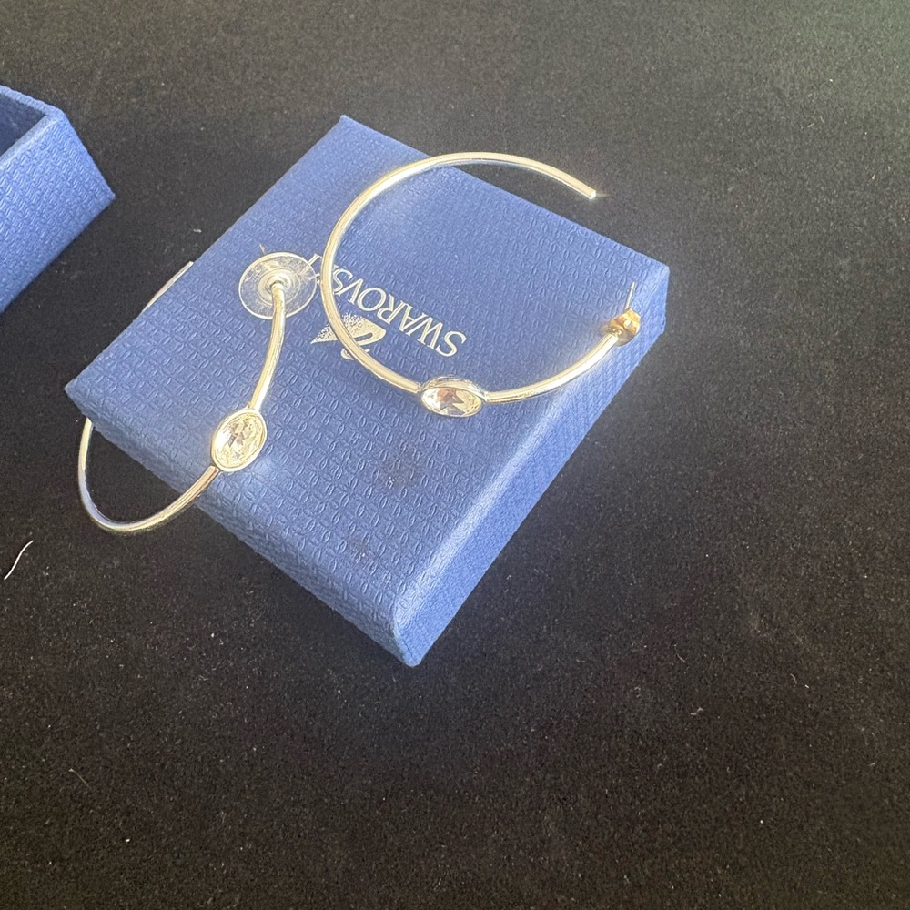 Swarovski Silver and crystal earrings